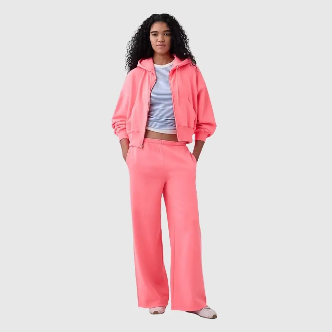 GAP VintageSoft Wedge Zip Hoodie