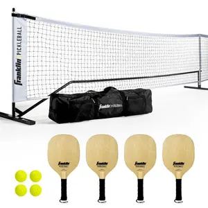 Franklin Official Size Pickleball Net with Paddles and Balls