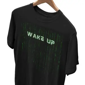 Neo Wake Up T-shirt Matrix Tee For Sci-fi Fans - Unisex Soft Tee Gift Tshirt