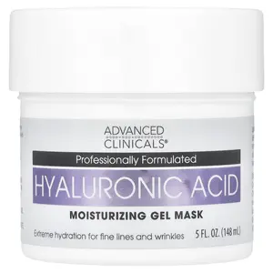 Advanced Clinicals Hyaluronic Acid, Moisturizing Gel Beauty Mask, 5 fl oz (148 ml)