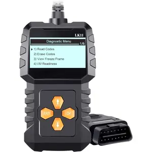OBD2 Scanner Ease Setup Plug-Play: Clear Reset Engine Error Code Professional Code Reader Diagnostic Scan Tools with Freeze Frame/I/M Readiness for  Since 1996 & Newer - LK11