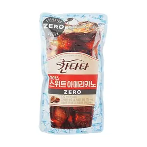 LOTTE Korea Canta Ice Americano Coffee 230ml Zero Sugar Zero Calorie Convenience Store Style