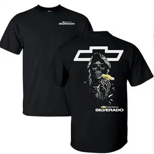 Graphic tee Chevrolet Silverado Reaper T-Shirt/Hoodie – Racing Style Cotton Short Sleeve Streetwear for Car Lovers.