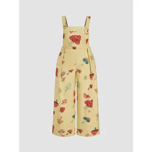 Cider [5 colors, size 0-26] U-Neck Mushroom Zipper Jumpsuit Curve & Plus