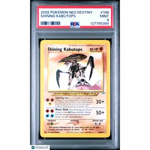—Shining Kabutops #108 Neo Destiny 2002 Pokemon Neo Destiny— PSA 9