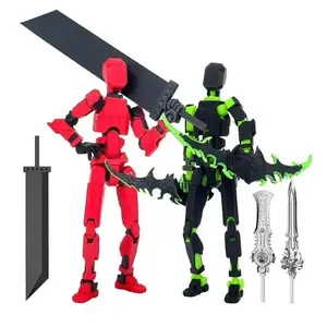 3D Printed Movable Shapeshift Robot Action Figuras 3rd Generation Lucky 13 Figure Toys Dummy DIY Mannequin Decompression Toys