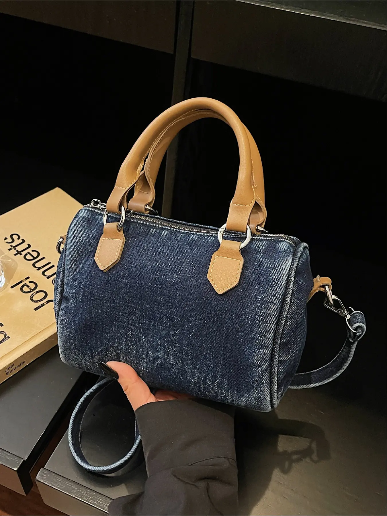 Casual Simple Denim Handbag, Versatile Lightweight Shoulder Bag, Crossbody Pillow Case, Perfect for Daily Use, Stylish and Practical Design, Crossbody Bags