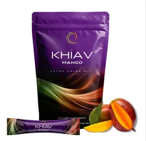 NüSpira Khiav Mango Detox Drink Mix CaffeineFree Supplement Herbal Cleanse Natural Detox Hydration&Wellness Support Dietary Fitness Healthcare Vitamin
