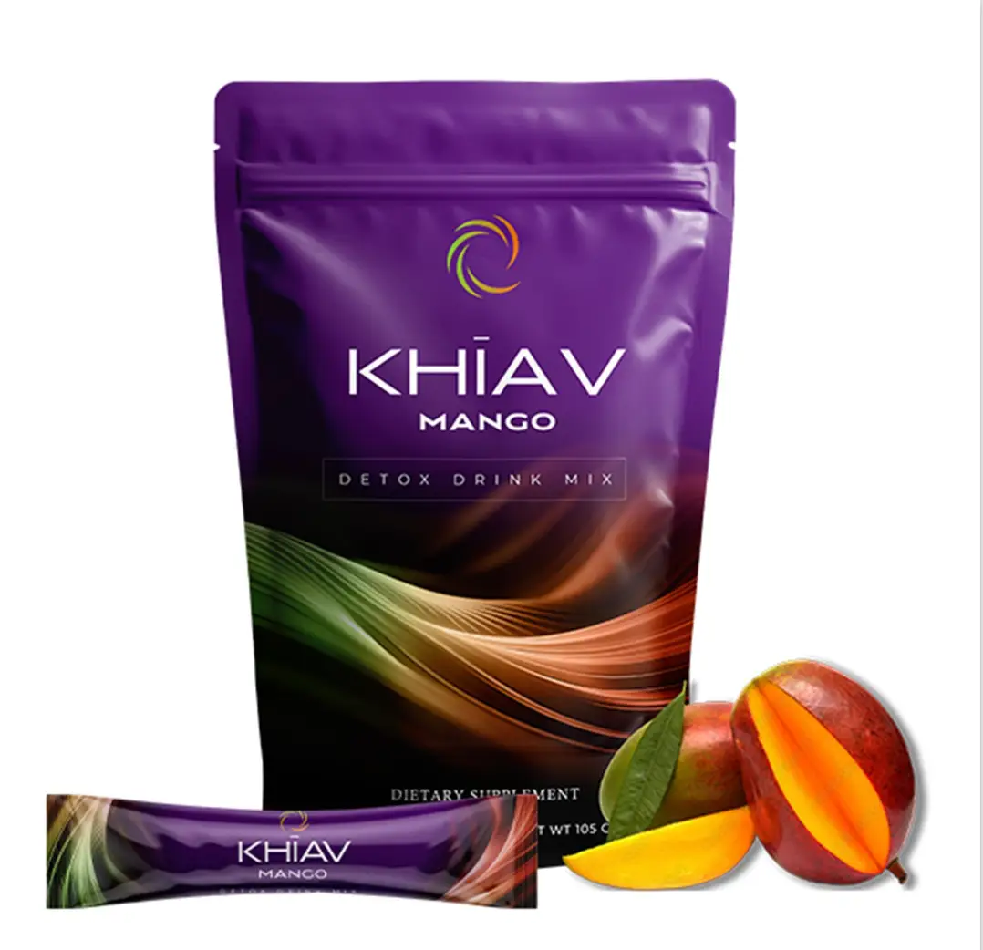 NüSpira Khiav Mango Detox Drink Mix CaffeineFree Supplement Herbal Cleanse Natural Detox Hydration&Wellness Support Dietary Fitness Healthcare Vitamin