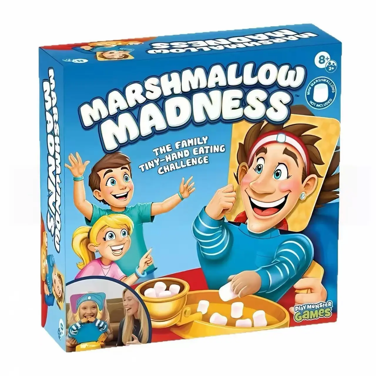 Marshmallow Madness Board Game | Fun Family Party Game | Interactive Tabletop Game for Kids & Adults