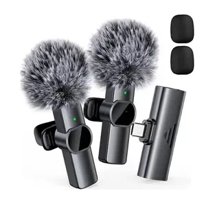 Wireless Lavalier Microphone, Rechargeable Wireless Microphone, Professional Microphone for YouTube & TikTok, Vlog Shooting & Recording, Audio, Usb Rechargeable Mic