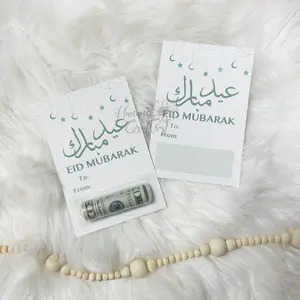 Green Stars - Eid Mubarak Money Cards