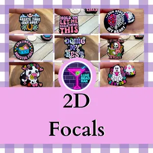 2D Focal for beadable pens, keychains and other DIY