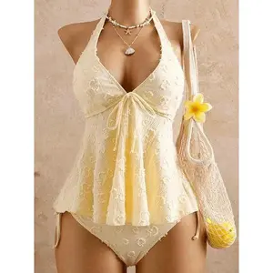 2026 New Women's Fashion Tankini Swimsuit, Stylish Two-Piece Swimwear, Comfortable Beachwear, Perfect for Pool Parties and Vacations