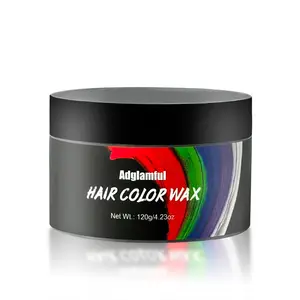 6-Color Halloween Temporary Hair Clay Quick & Easy Application • Gentle on Hair • Washes Out Effortlessly Non-Sticky Formula • One-Time Use • DIY Styling for Creative Looks Perfect for Halloween, Christmas, and Party Fun Haircare Black