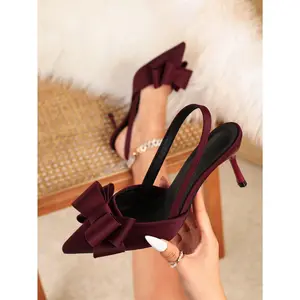 Fashionable Versatile Pointed Toe Low Vamp High Heel Shoes, Stylish Professional Women Shoes, Elegant Lady Fashion Slip-On Pumps