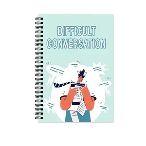 Cross-Border Communication Training Notebook, Difficult Conversation Practice, 50 Pages, A5 Size, Ring Binding, Essential Tool for Effective Dialogue Skills