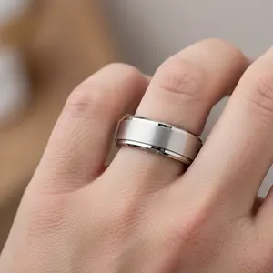 Titanium Wedding Ring Men's Wedding Band Rings For Men Titanium Band Unique Ring Mens Engagement Ring For Women Couple Band Special Gift