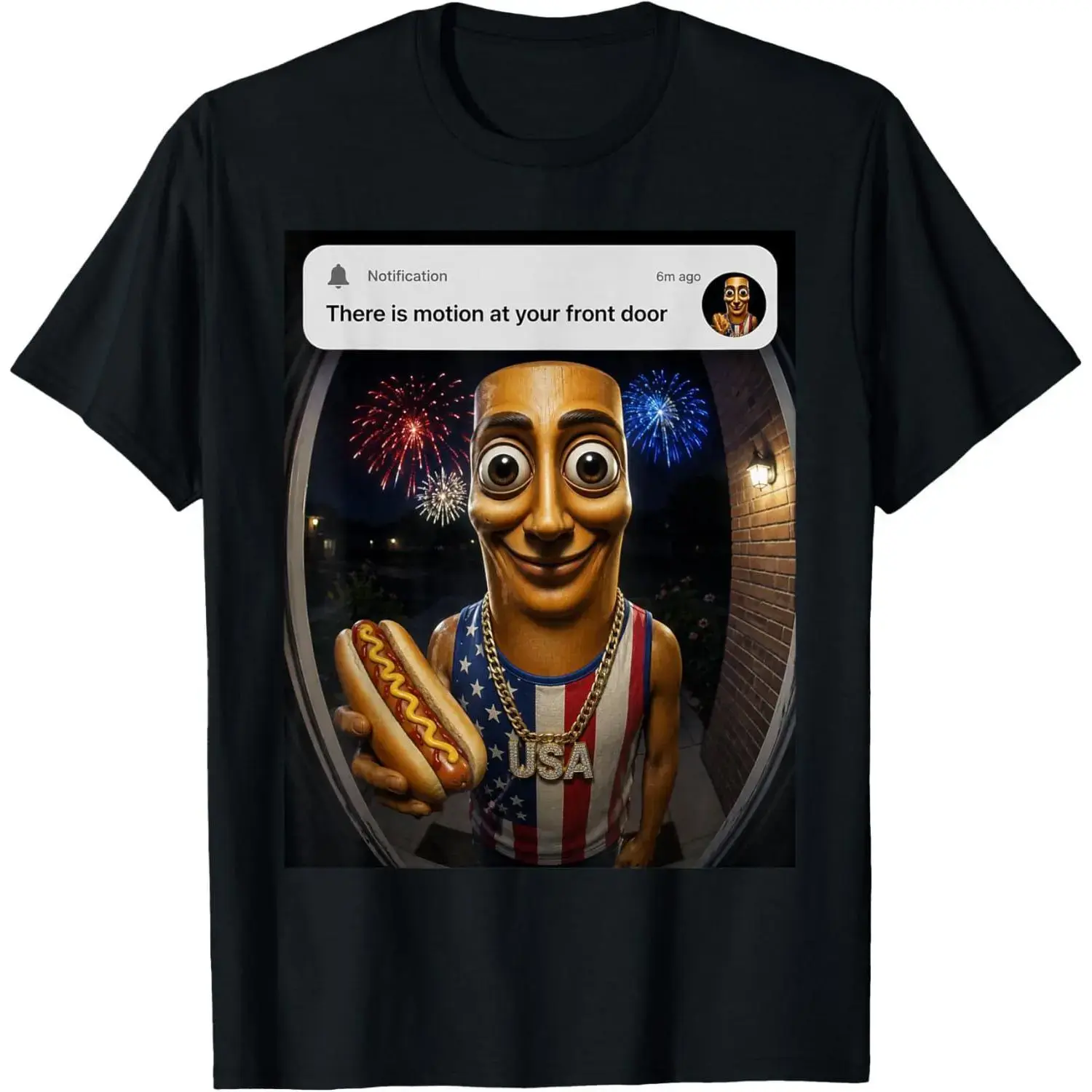 100%cotton Tung Tung Tung Sahur Fourth of July Brianrot T-Shirt