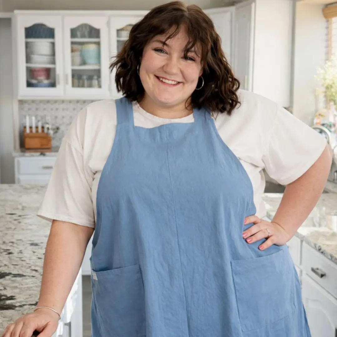 Blueberry Cobbler Plus Size Cottagecore Apron