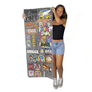 Back to School Theme Premade DTF Gang Sheet - 22x60 in Specialty DIY Supplies, Heat Transfers for Toys & Hobbies DIY Projects, Hot/Cold Peel Compatible with Any Fabric