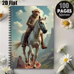 1 Spiral Coil Notebook 5.7x8.26 inch, Durable Binding, Camping Journal for RV Outdoor Adventures, Travel Diary, Perfect Gift for Hikers & Nature Lovers on Christmas, Thanksgiving, Birthdays [2D] Flat