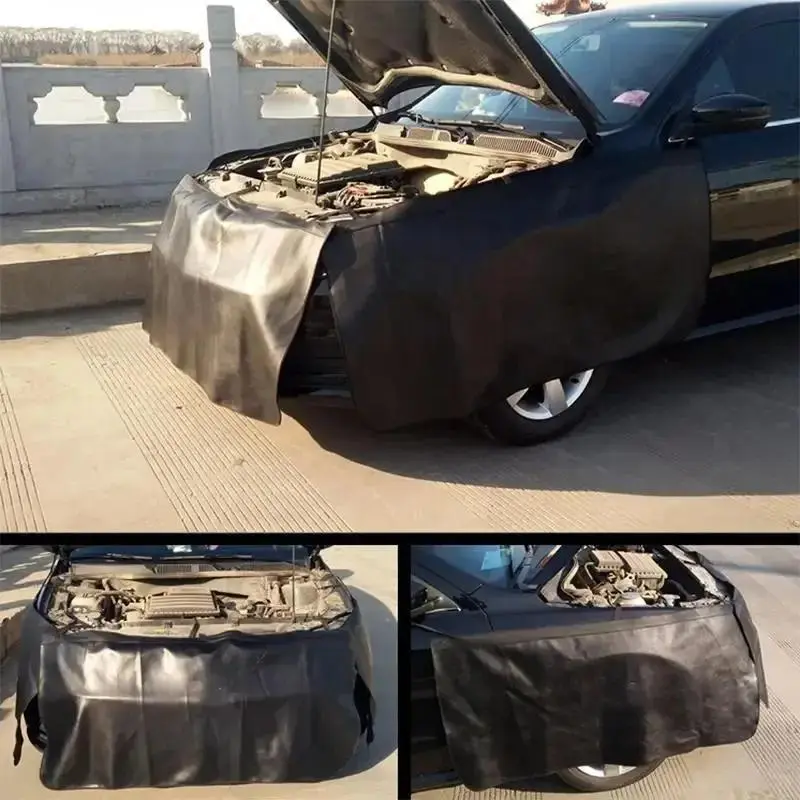 Universal Fabric Car Fender Cover Protector, Durable PU Cover, Automotive Car Protector, Magnetic Leather Pad for Auto Repair & Mechanics, Durable Longevity Protection for Your Vehicle, Car Accessories