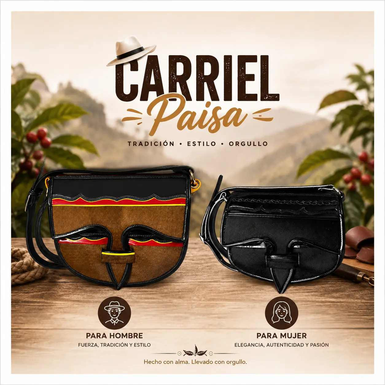 COLOMBIAN PAISA CARRIEL BAG