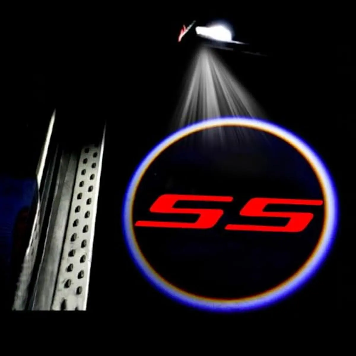 2PCS Never-Fade LED Car Door Projector Lights, Camaro Accessory Logo Courtesy Welcome Lamps, Car Decorative Light, Car Accessories Lamp, Car Light Set
