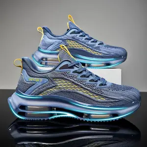 GGOR Men'S 2026 All Air Cushion Running Shoes Fashion Shock Absorbing Sneakers Summer Trendy Dad Sneakers Casual Sports Footwear