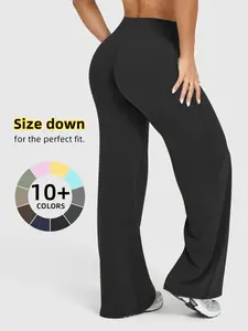 Women's Casual Wide Leg Sport Pants, Perfect for Spring Summer, Comfortable Fashion Design, Ideal for Daily Wear, Loose-Fitting Style, Flared Yoga Bottoms
