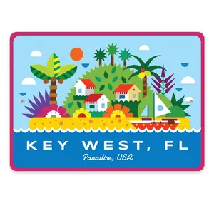 Key West Florida Paradise Clipart Graphic Sign