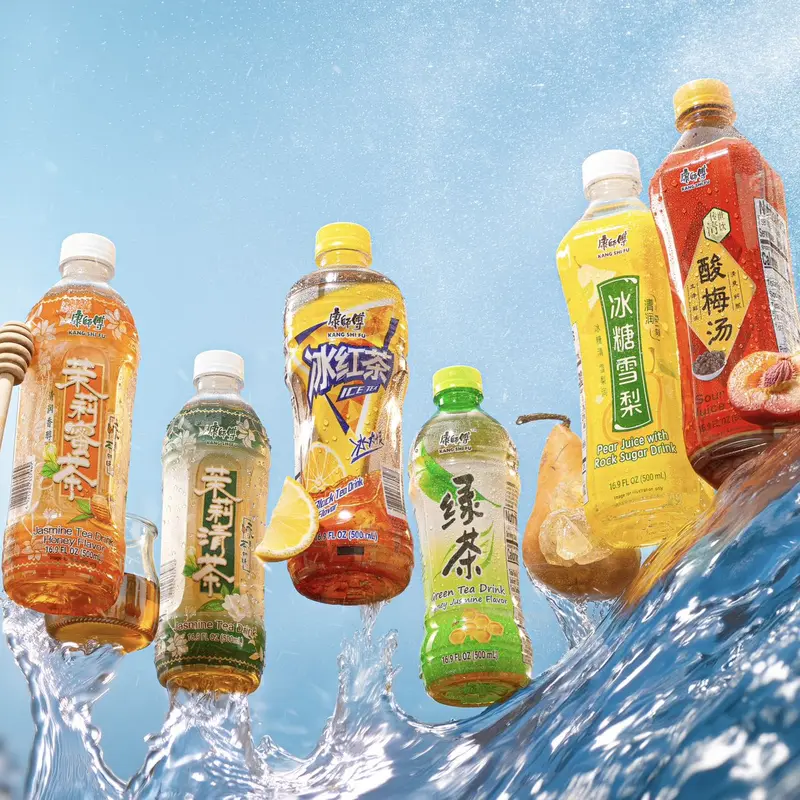 Master Kong (KSF) Drinks Assorted Flavors Low sugar Beverage- Ice Black Tea Drink Lemon Flavor/Honey Jasmine Green Tea/ Low Sugar Jasmine Green Tea/ Jasmine Green Tea with Honey/ Sour Plum Soup Drink
