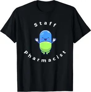 Casual Cotton shortsleeve tees Retail and hospital staff pharmacist team pharmacy Capsule T-Shirt
