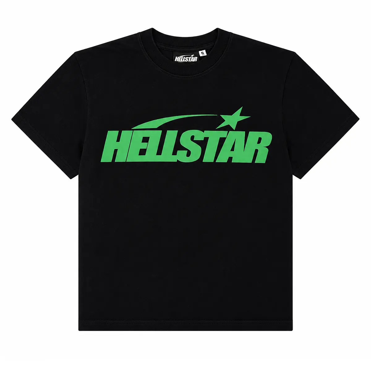 (NFC TAG 100% Authentic)   Hellstar Classic T-Shirt (Regular Print) 'Black/Green'