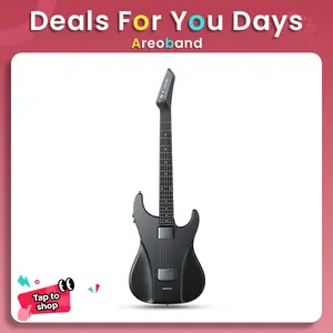 【Deals For You Days】AeroBand Smart Guitar with Silicone Strings, 1-Touch 12-Key Conversion, Bluetooth, 12 Sounds, USB MIDI Function, Suitable for Adults & Professionals, Fathersdaygift