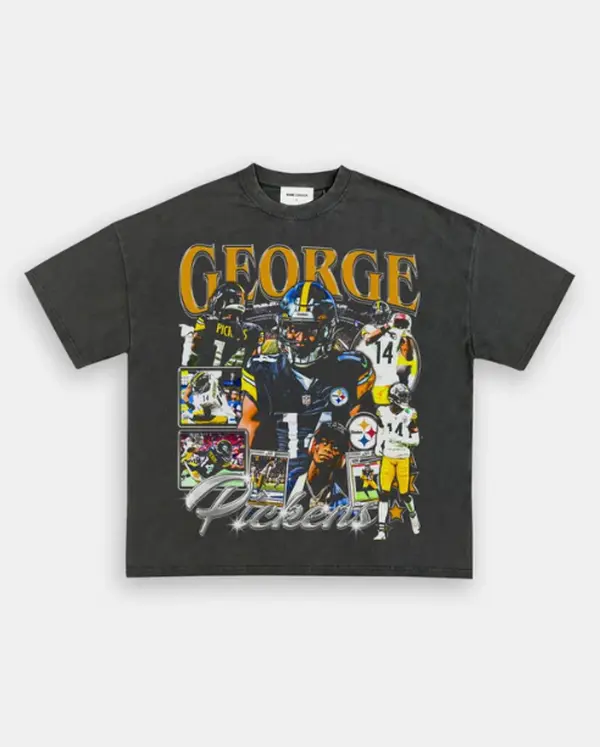 GEORGE PICKENS V2 TEE, Retro Football Shirt ,Football Shirt Christmas Gift Unisex, Football 90s Vintage Fan Gift,football American Graphic Vintage, Gift For women And Man Unisex T-shirt
