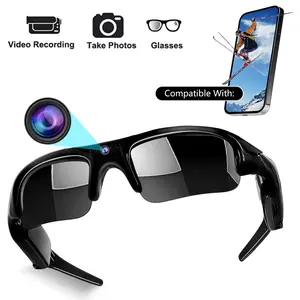 HD Camera Sunglasses, 1080P Video & Photo Capture Glasses, Portable Sports Glasses, WiFi Connection, Long Battery Life, For Biking, Hiking, Camping, Recording Glasses