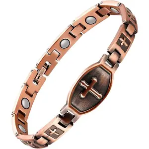 Copper Bracelets for Women,Classic Magnetic Copper Bracelet,Valentine's Day Gifts with Sizing Tool(Liberty Series) Mother&Father's Day gift