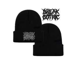 Break Gothic Embroidered Graphic Beanie Stylish Emo Comfortable Winter Beanie Women Men Machine Washable