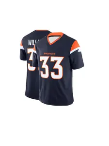 Men's Denver Mustang V-Neck T-Shirt, Athletic T Shirt, Jersey Tee, Breathable Fabric, Sporty Fitted Style, All Seasons, Fan Essential, Printed Design