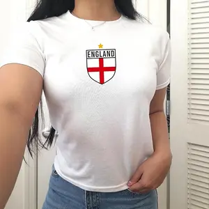 [Sale off up to 50%] England Baby Tee for Women English European Football Shirt