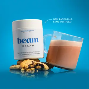 Beam Chocolate Chip Cookie Dream - 20 Servings, Healthy Hot Cocoa for Sleep, Nostalgic Flavor with Rich Cocoa & Baked Vanilla