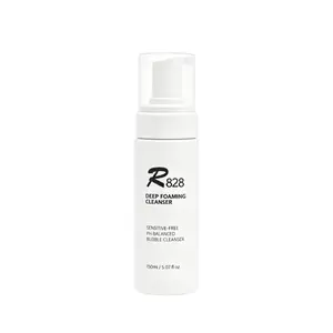 R828 Deep Foaming Cleanser 150ML - Luxuriously Soft Foam for Gentle Cleansing & Exfoliation - pH Balanced & Hypoallergenic for All Skin Types