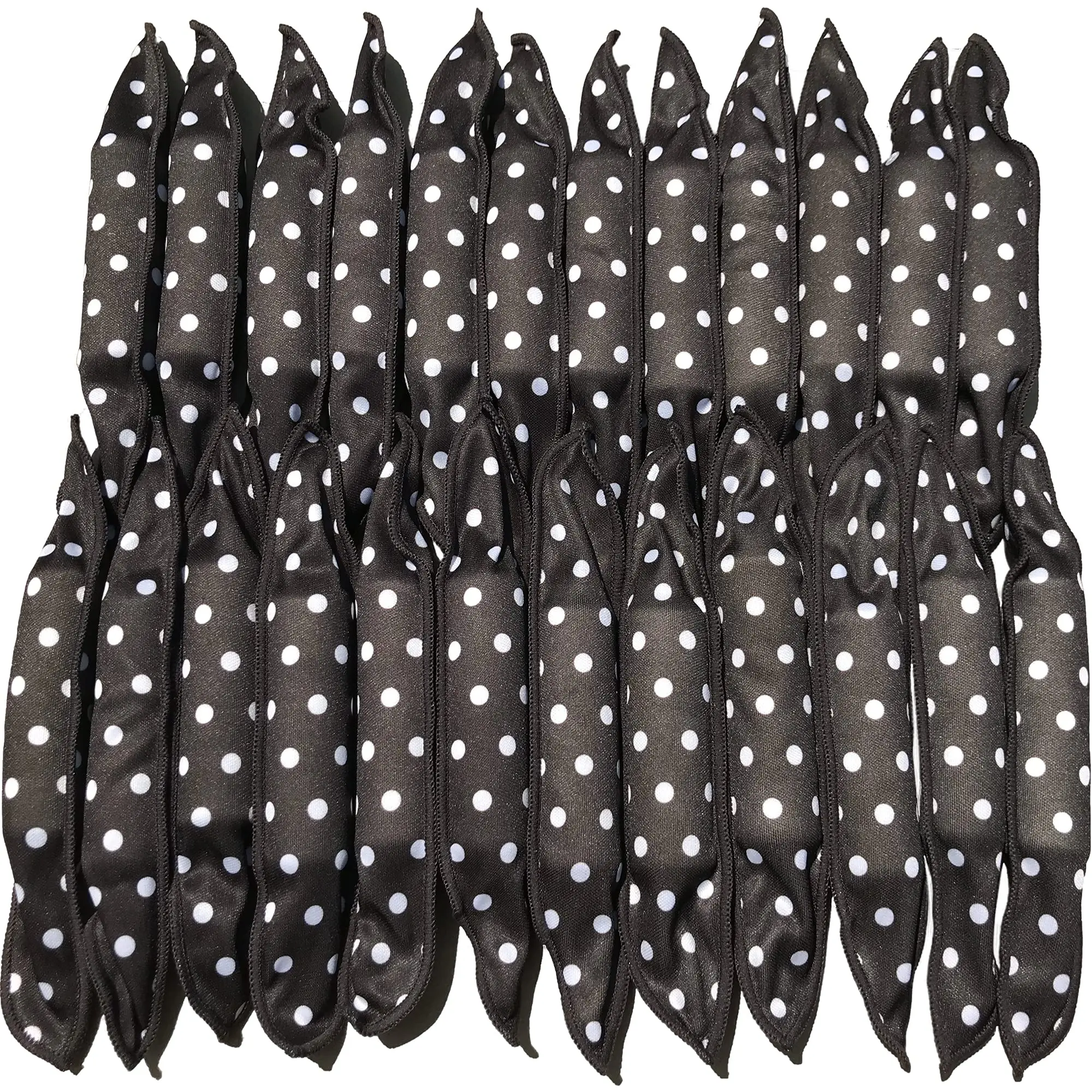 Women's Salon-Quality 40-Pack Pillow-Soft Foam Sponge Sleep-In Heat-Free Reusable Hair Styling Curlers Kit, Black Hair Care for Adults (Spring Glow Up), Curly Hair