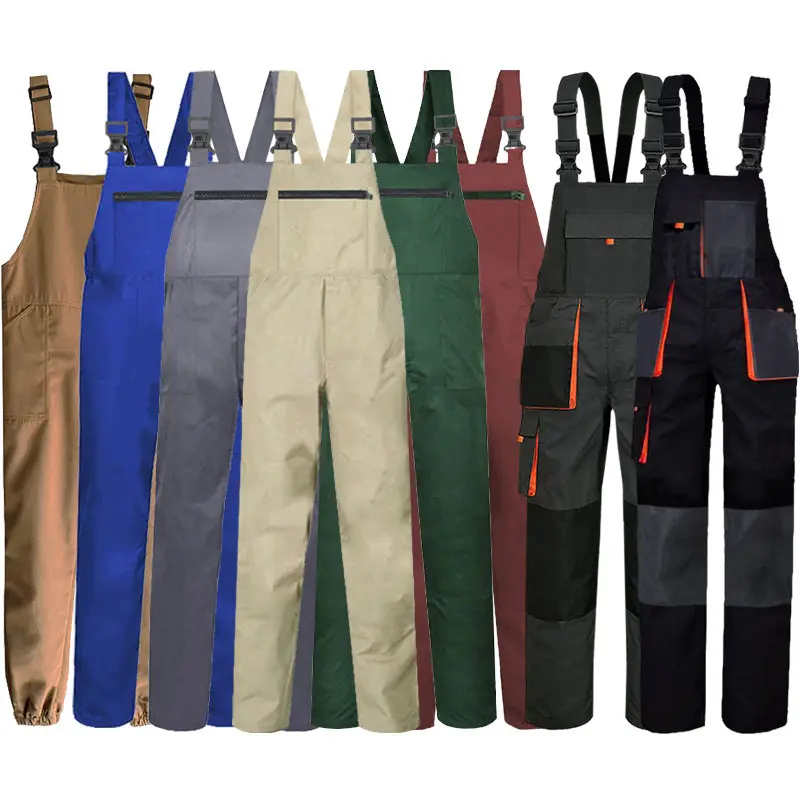 Pure Cotton Multi-Pocket Japanese Style Trendy Plus Size Overalls Men and Women One-Piece Workwear Labor Protection Custom Printed