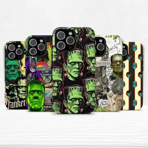 F-Frankenstein-Themed Dual-Layer Phone Case — Compatible with iPhone 11–17 Pro Max/Plus Series and Samsung Galaxy S23– Series
