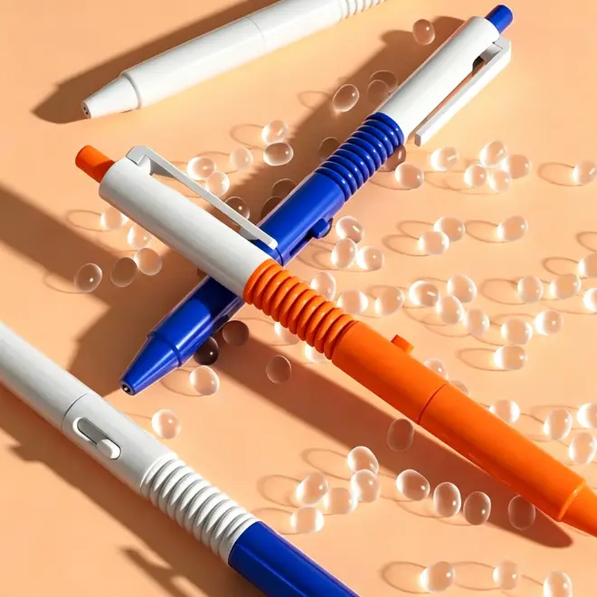 Unisex Refillable Blue+Orange 2-Pack Plastic-Body Harmless Water Spray Pen - Surprise Novelty Gag Toy, Multiple Colors Office Back to School Harmless Pranks Gift