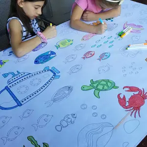 Under the Sea Table Size Coloring Sheet