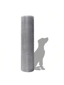 Metal Hot-Dip Galvanized Welded Mesh Wire Mesh Fence Mesh Stainless Steel Welded Mesh External Wall Insulation Wire Mesh Farming Net Waterproof Garden Shed Durable Garden Shed